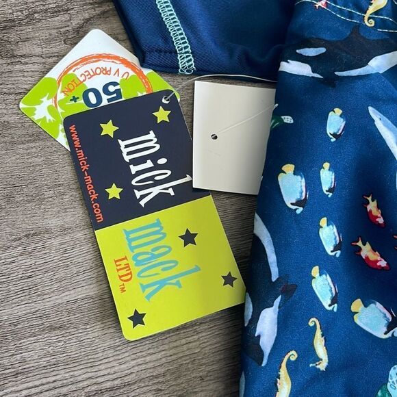 Mick Mack Boys Swim Rash Guard Set . NEW - Picture 3 of 3